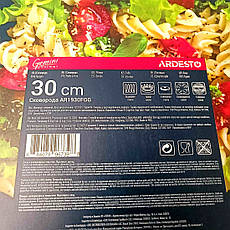 Чорна алюмінієва сковорода 30 см Ardesto Gemini Gourmet для індукції, фото 4