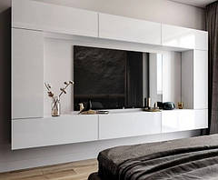 Вітальня BOX-F2 Глянець Білий / Глянець Чорний ТМ Міро-Марк