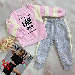 Теплий костюм комплект на дівчинку Рожевий 374 165, Baby Lux , Розовый, Девочка, Зима, 104