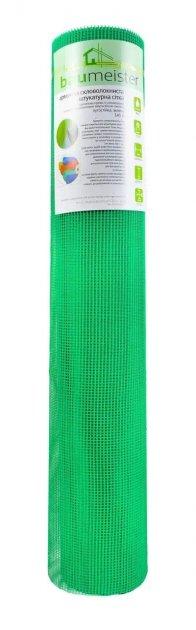 Армуюча скловолоконна сітка BAUMEISTER 145A (1*50 м, 145 г/м2) GREEN, фото 1