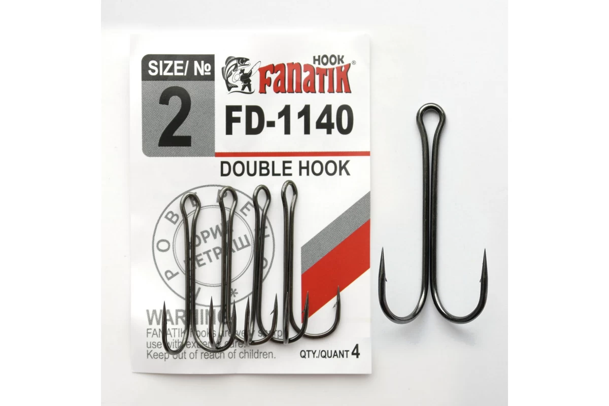 Гачок Fanatik FD-1140 №2 подвійний 4шт.