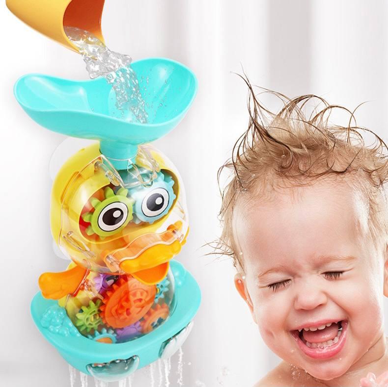 Дитяча розважальна іграшка для купання 8822М Водоспад качечка, фото 1