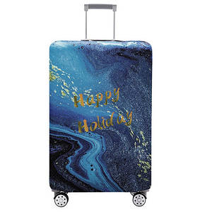 Чохол для дорожньої валізи на валізу захисний 18-21" S, Happy Holidays