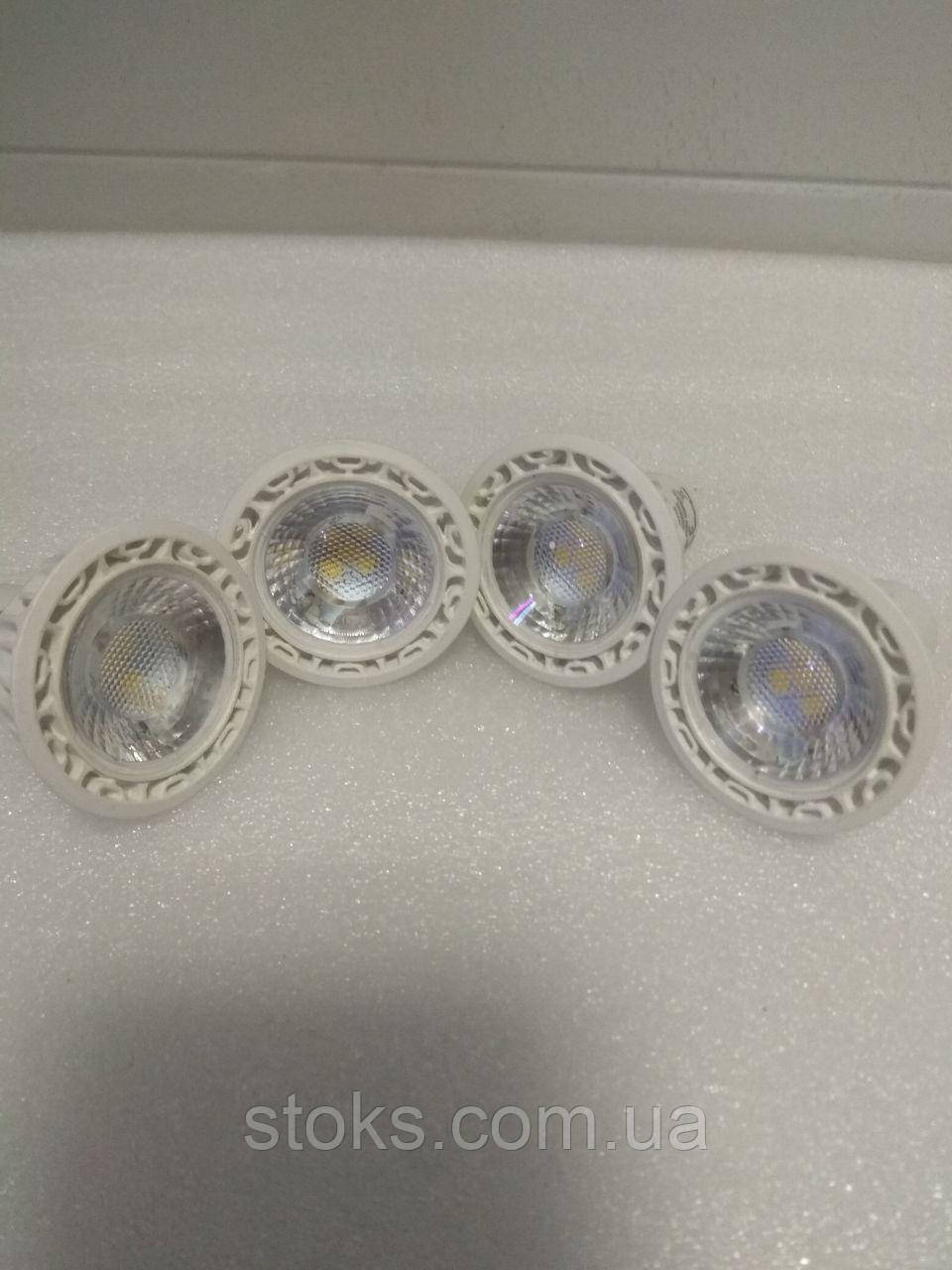 Светодиодные лампы GU10 5 Вт, холодные белые 5000K, 500 лм (4 штуки ...