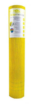 Армуюча скловолоконна сітка BAUMEISTER 160A (1*50 м, 160 г/м2) YELLOW