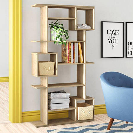 Стильний стелаж СТ-36, Дуб Сонома, фото 1