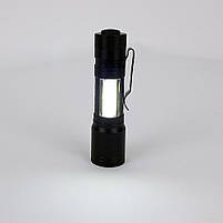 Світлодіодний LED ліхтарик ручний на батарейці 1хAA 3 вата + ZOOM Sneha (997833), фото 6