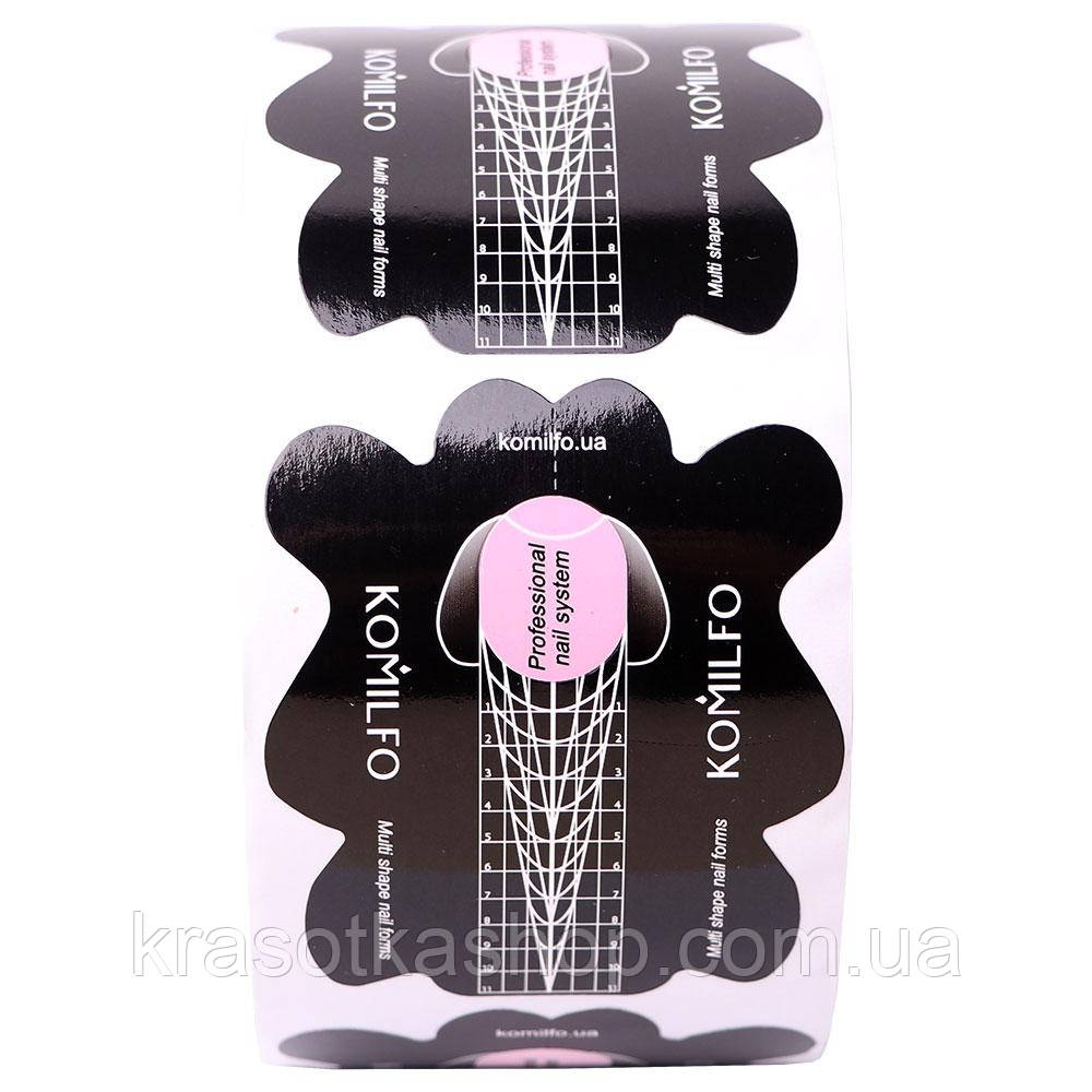 KOMILFO MULTI SHAPE NAIL FORMS 10шт – МУЛЬТИФУНКЦІОНАЛЬНІ ФОРМИ ДЛЯ НАРОЩУВАННЯ