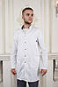 Чоловічий медичний халат Ярослав cotton білий, фото 2