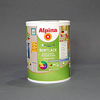 Акриловая эмаль для мебели (дерево, метал) Alpina Aqua Buntlack шелковисто-матовая база B3 0.71л