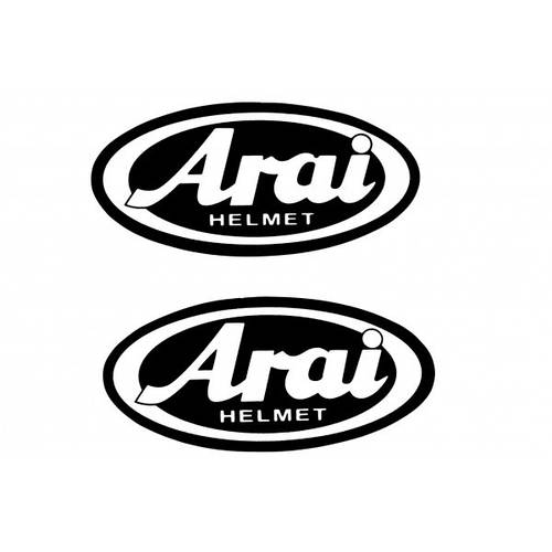 Купить Наклейка логотип arai 9x4,5см, черная 1871, цена 33.32 ₴ — Prom