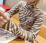 Жіночий принтований светр із високим коміром-стійкою (р. 42-46) 68043046, фото 7