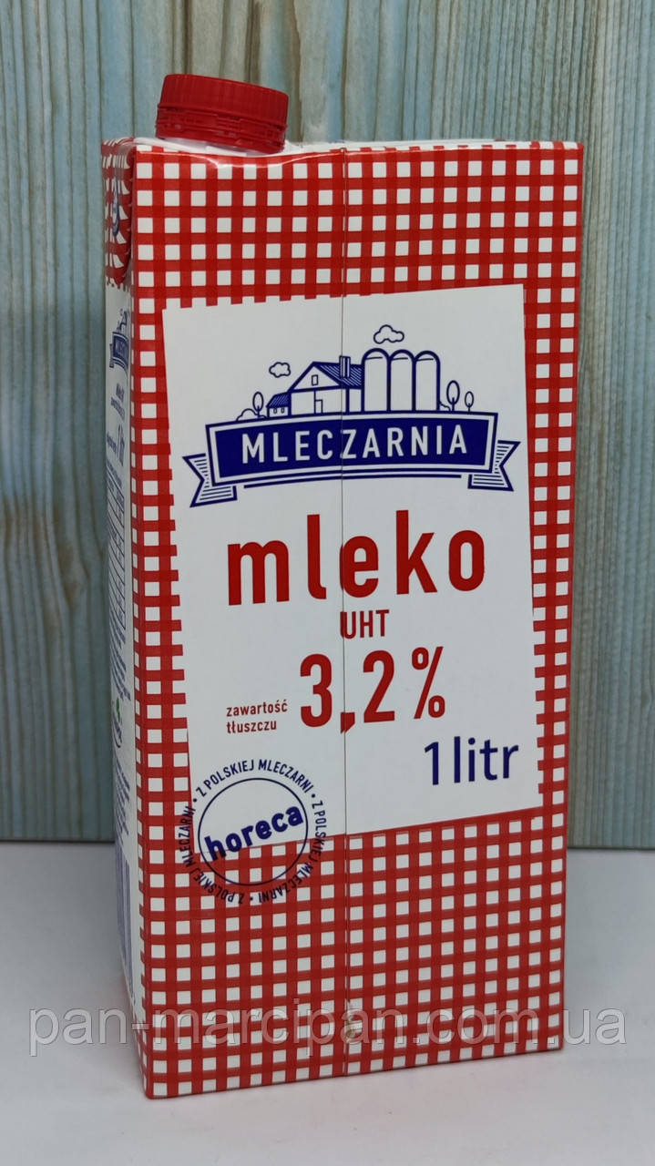 Молоко Mleczarnia Mleko 3.2% 1 л Польща - фото 1 - id-p1154648411
