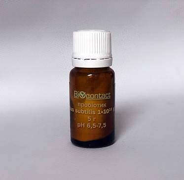 Пробіотик Bacillus subtilis (оптимум рН 6-8) порошок 5г, фото 2