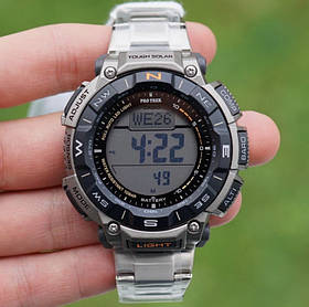 Casio Protrek PRG-340T-7CR Triple Sensor Touch Solar COMPAS 100M TITANIUM