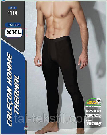 Кальсони чоловічі теплі з начосом (термо) M-L-XL-2XL, фото 2