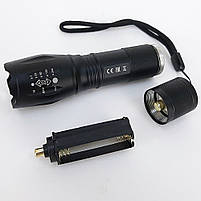 Світлодіодний LED ліхтарик ручний на батарейках 3хAAA 5 ват + ZOOM Sneha (997838), фото 4