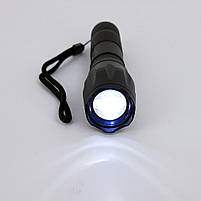 Світлодіодний LED ліхтарик ручний на батарейках 3хAAA 5 ват + ZOOM Sneha (997838), фото 8