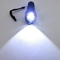 Світлодіодний LED ліхтарик ручний на батарейках 3хAAA 5 ват + ZOOM Sneha (997838), фото 2