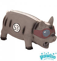 Латексная игрушка для собаки хрюкающая свинка Latex Pig Boss Pawise (20 см)