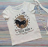 Детская молочная футболка с единорогом р. 5 лет