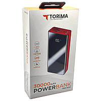 Power Bank Torima TRM-1030 30000mAh Display + LED Black / Red