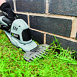 Ножиці для кущів і трави акум. CHT2001E 12В, лезо для кущів - 20см, ніж для трави - 11,5см, з батар.2А*год, фото 2