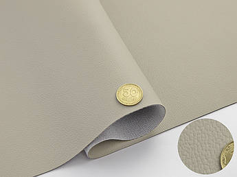 Автомобільний шкірозамінник кремовий 15319/3 на тканинній основі, ширина 155см