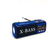 Радіоприймач акумуляторний GOLON RX-BT22 з ліхтарем та Bluetooth колонкою вхід під usb та флеш-карту, фото 3