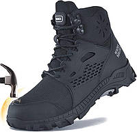 Мужские ботинки со стальным носком SUADEX, размер 37, цвет Black