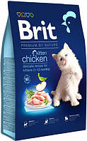 Brit Premium (Брит Премиум) by Nature Kitten Chicken сухой корм для котят с курицей 8 кг