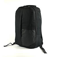 Черный молодежный рюкзак для ноутбука спортивный текстильный дорожный городской рюкзак на молнии
