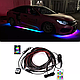 Автомобільна система підсвічування днища RGB SOUND ACTIVE світлодіодна стрічка з пультом керування, неонове світло, фото 6