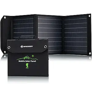 Портативний зарядний пристрій сонячна панель Bresser Mobile Solar Charger 40 Watt USB DC (3810040)