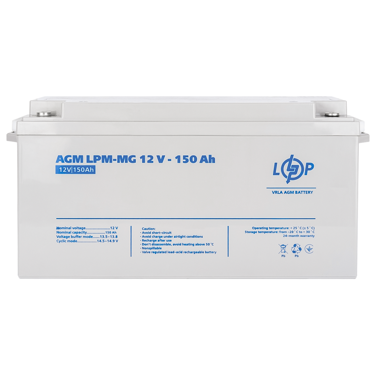 Акумулятор мультигелевий AGM LogicPower LPM-MG 12 — 150 AH