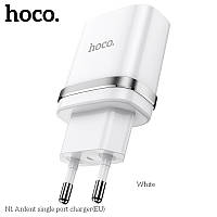 Адаптер мережевий HOCO Ardent single port charger N1 |1USB, 2.4A, 12W| (Safety Certified)