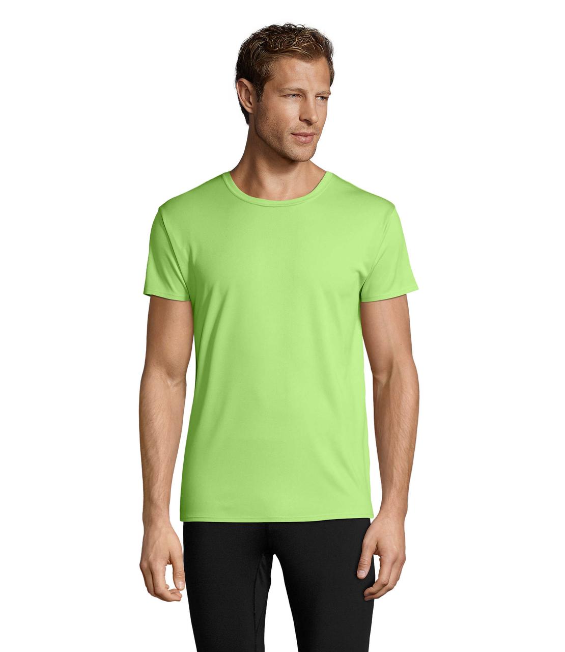 Спортивная футболка(унисекс), зеленое яблоко, SOL S SPRINT от XS до XXL - фото 1 - id-p1702875342