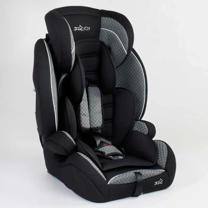Автокрісло дитяче Isofix JOY 71493 Сіре, система ISOFIX, група 1/2/3, вага 9-36 кг, від 9 місяців до 12 років