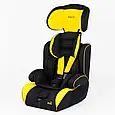 Автокрісло дитяче 9-36 JOY 6960 Y Жовте, група 1/2/3, від 9 місяців до 12 років, з бустером, фото 4