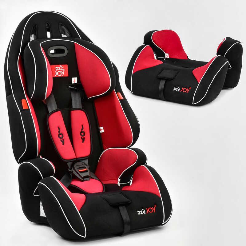 Автокрісло дитяче з бустером JOY G 1699 Червоне, група 1/2/3, вага 9-36 кг, від 9 місяців до 12 років, фото 1