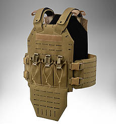 Бронежилет PERUN-6 LC COYOTE / плитоноска (чохол) Plate Carrier