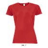 Жіноча спортивна футболка, червоний, SOL'S SPORTY WOMEN від XS до XXL, фото 2