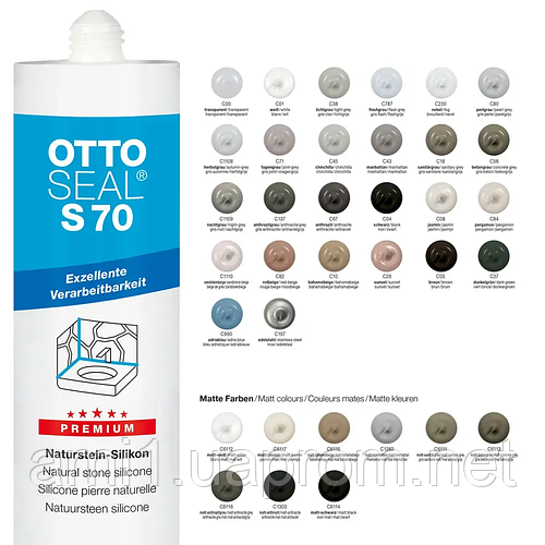 Купить Силіконовий герметик OTTOSEAL S70 Прозорий С00 (310 мл), цена ...