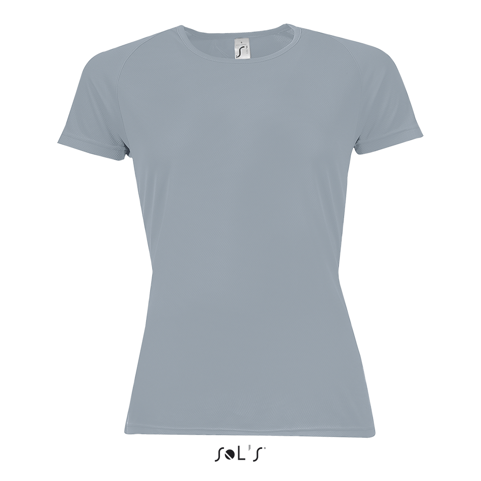 Женская спортивная футболка, серый, SOL S SPORTY WOMEN от XS до XXL - фото 2 - id-p1702896914