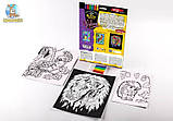 Комплект креативної творчесті "Оксамитове розмальовка фломастерами VELVET", фото 3