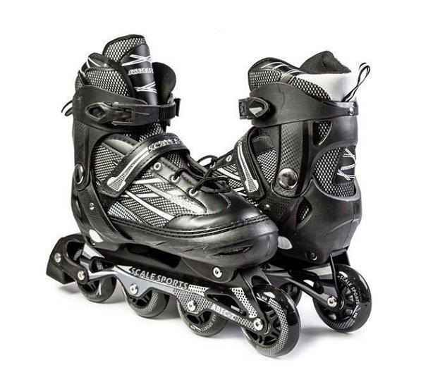 Розсувні роликові ковзани Scale Sports Adult Skates XL LF 935 Чорний (41-44)