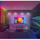 LED стрічка 5м багатокольорова RGB пульт + мобільний додаток Bluetooth RGB, USB, фото 4