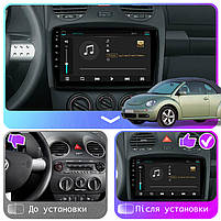 Штатна магнітола Lesko для Volkswagen Beetle I (A4) Рестайлінг 2005-2010 екран 9" 4/32Gb 4G Wi-Fi GPS Top 3шт, фото 4