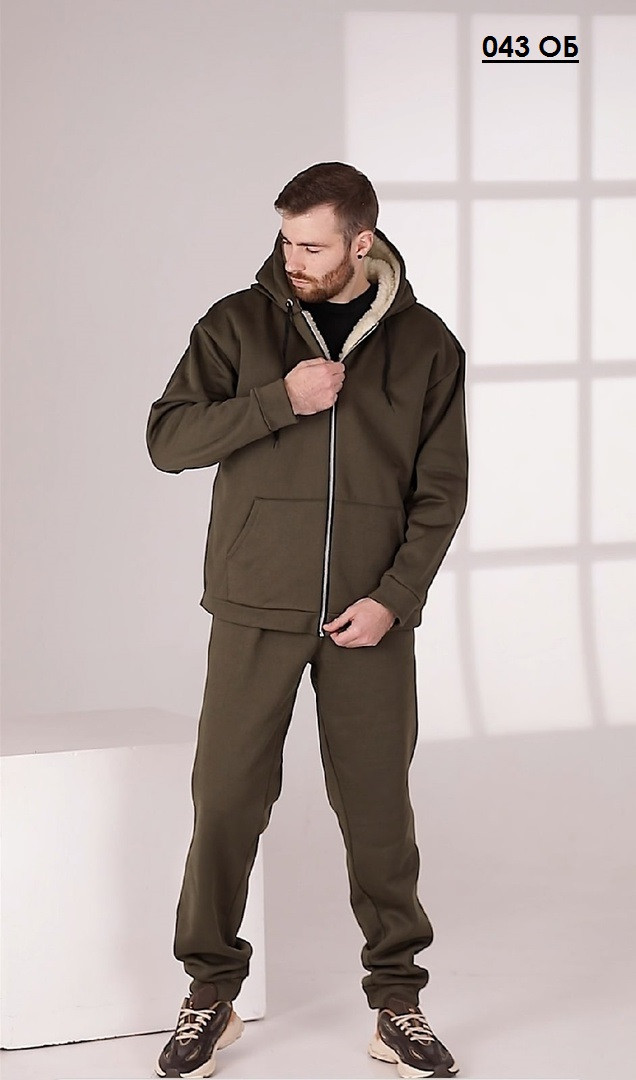 Чоловічий теплий спортивний костюм 043 ОБ, фото 1
