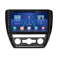 Штатная магнитола Lesko для Volkswagen Jetta VI 2010-2015 экран 10" 4/64Gb 4G Wi-Fi GPS Top 2шт
